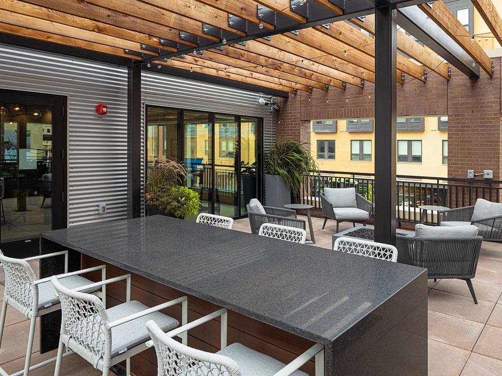 Outdoor Patio at Kesler Apartments, Fargo, North Dakota 58102