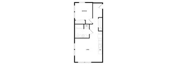 a floor plan of a 1 bedroom apartment