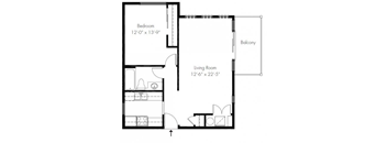 1 Bedroom Model C