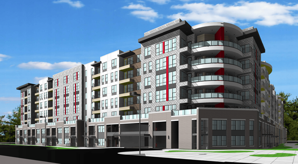 Illustration of Exterior Urban Texture Apartment Rentals