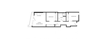bedroom floor plan | the social at stadium walk apartment homes for rent in ft lauderdale