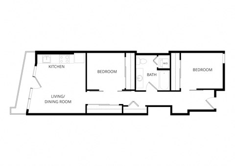 bedroom floor plan | the social at stadium walk apartment homes for rent in ft lauderdale