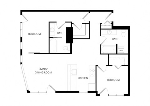 a floor plan of a house