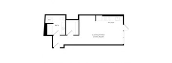 a floor plan of a bedroom apartment