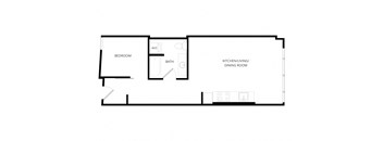 a floor plan of a bedroom apartment
