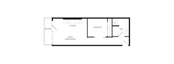 bedroom floor plan an in 2 bed 2 bath apartment