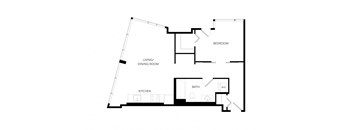 floor plan of 55 north luxury apartments to rent in the north end of boston