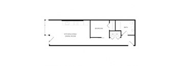 a floor plan of a bedroom apartment