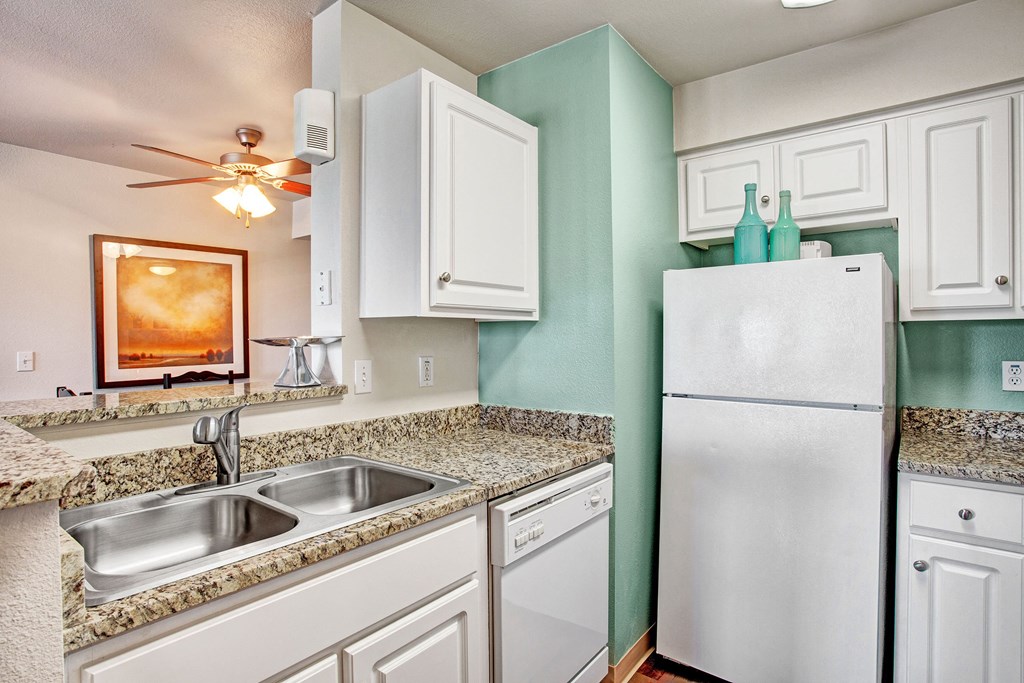 Legends at River Oaks Kitchen Sink & Fridge