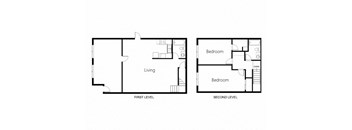 2 Bedroom 2 Bath Townhouse