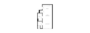 a floor plan of a house with an open floor plan