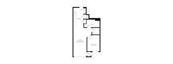 a floor plan of a house with an open floor plan