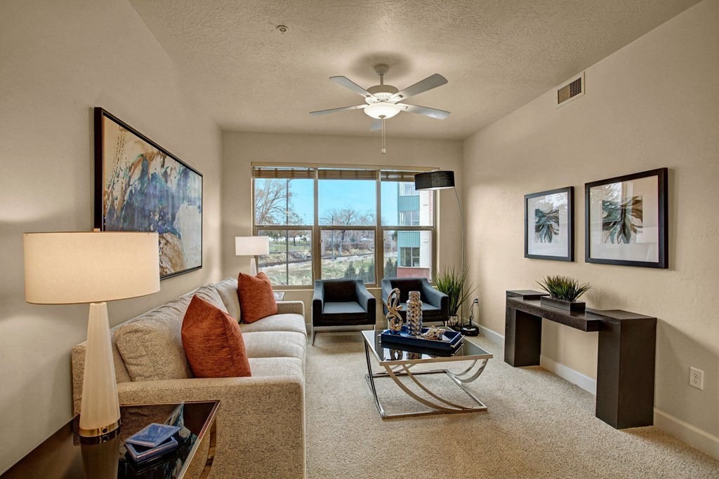 Hills at Sandy Station Living Room Area