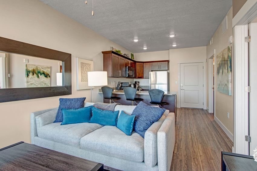 Velo on the Boulevard living room Velo on the Boulevard living room, Weidner Real Estate Properties - Photo Gallery