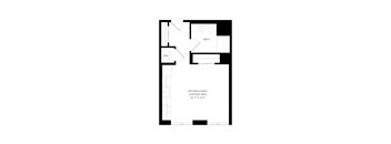 a floor plan of a house with a loft