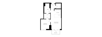 a floor plan of a house with an open floor plan