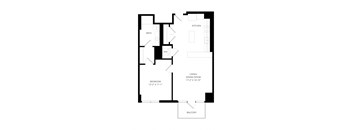 a floor plan of a house with an open floor plan