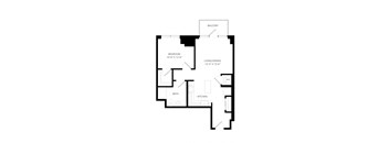 a floor plan of a house with an open floor plan