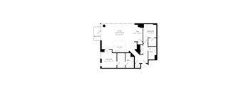 a black and white floor plan of a house