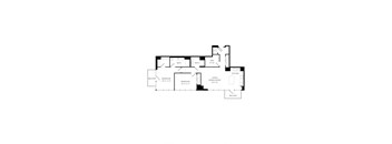 a black and white floor plan of a house