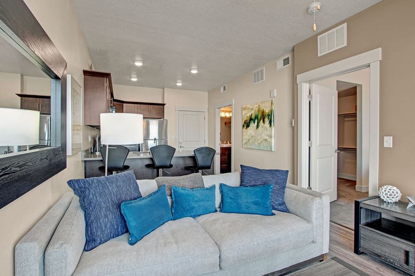 Velo on the Boulevard living room Velo on the Boulevard living room, Weidner Real Estate Properties - Photo Gallery