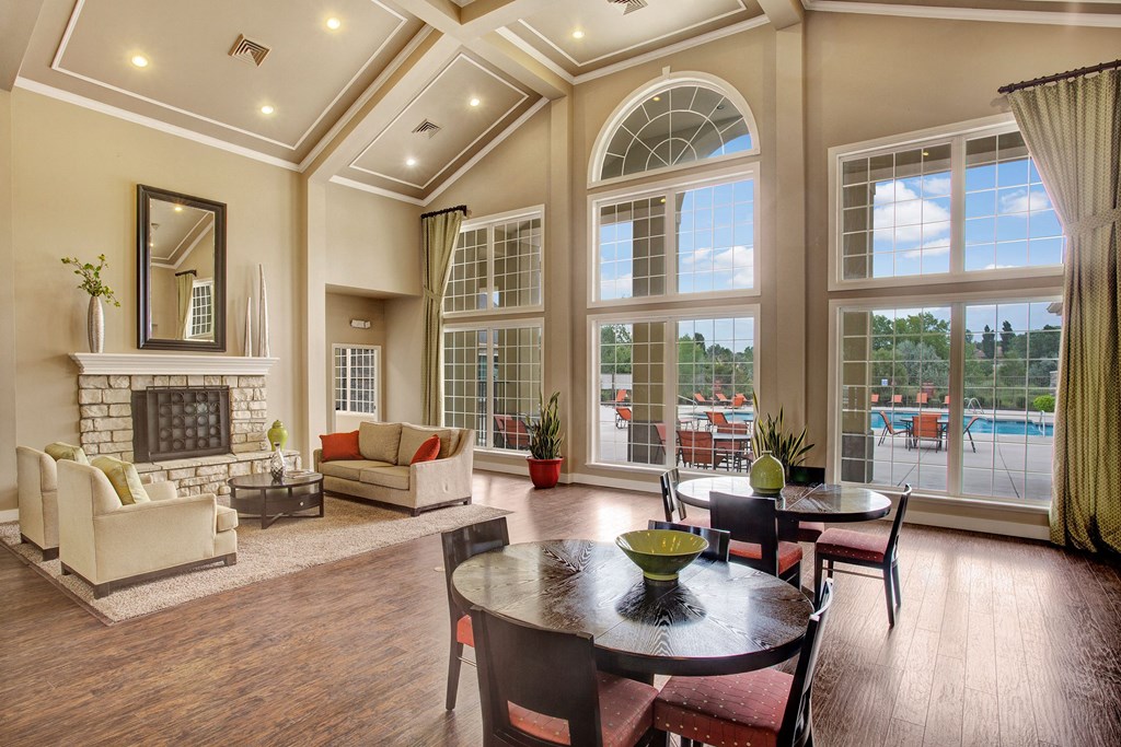 Legends at River Oaks Pool View From Residents Lounge