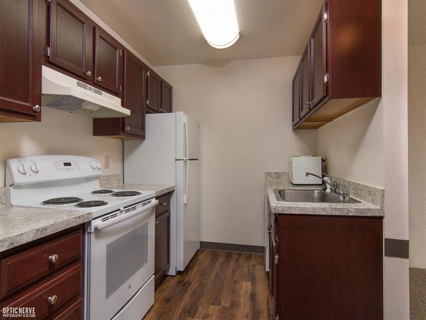 The Outlook Apartment kitchen with new appliances - Photo Gallery 1
