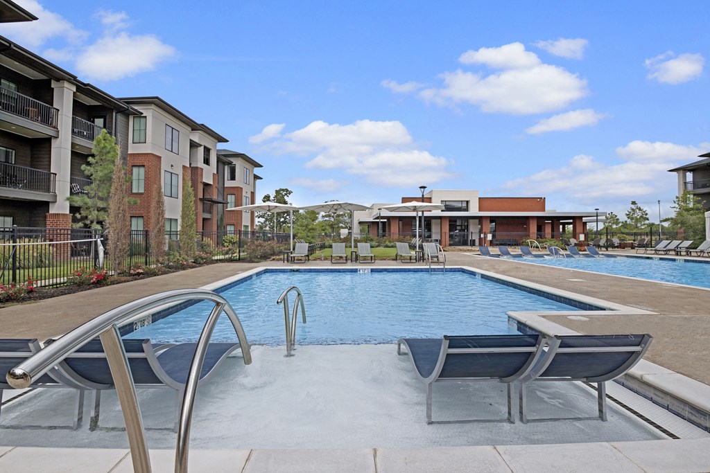 our apartments at the district feature a resort style pool
