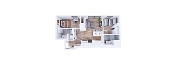 two bedroom two and a half bath town home