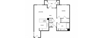 a black and white floor plan of a house