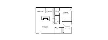 Terrace on the Lake Apartments - Floorplan