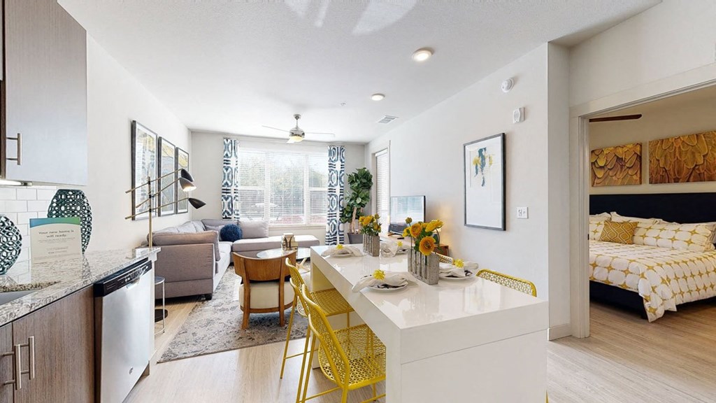 The Flats At Santan dining and living room