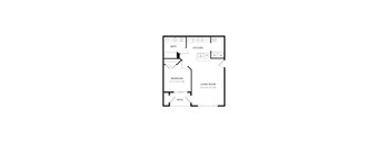 bedroom floor plan | luxury apartments in towson md | the southerly