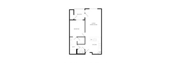 a floor plan of a house with an open floor plan