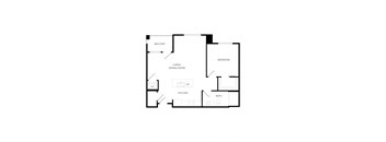 One Bedroom Floorplan