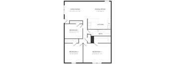3 Bed 1 Bath