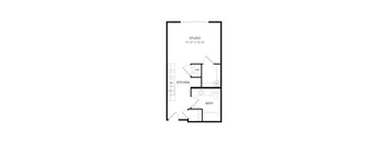 bedroom floor plan an in 2 bed 2 bath apartment