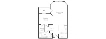 Coghill floor plan with Deck