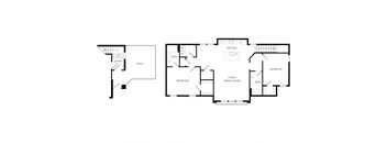 a floor plan of a house with different floors and bedrooms