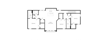 a floor plan of a house with different floors and bedrooms