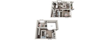 A diagram shows the layout of a two-bedroom apartment.
