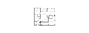 a floor plan of a house showing the living room and dining room