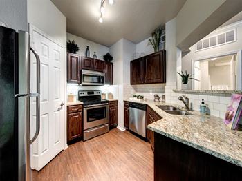 Gourmet kitchens with stainless steel appliances