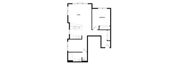 a black and white floor plan of a house