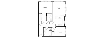 a black and white floor plan of a house