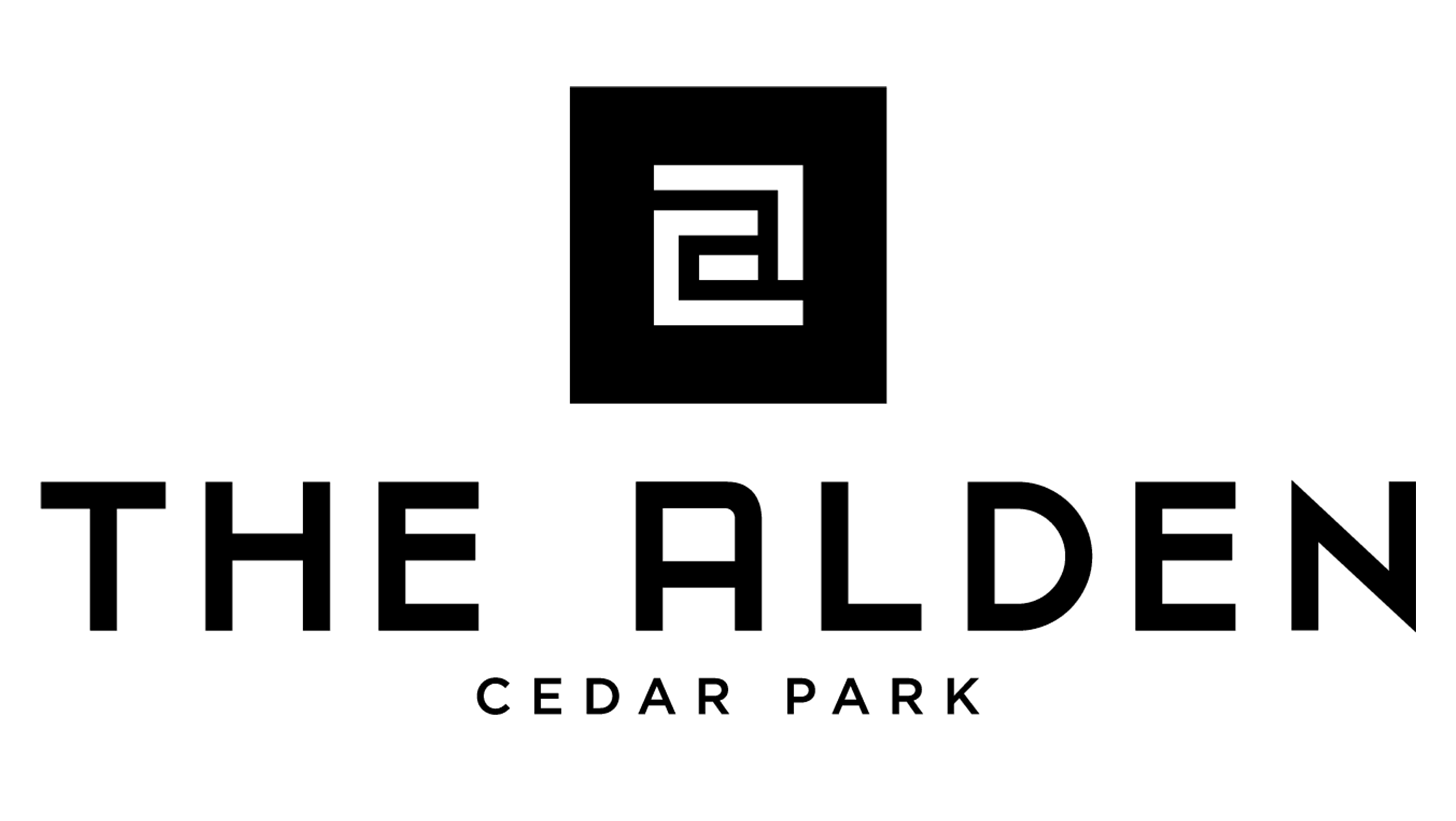 The logo for The Alden Cedar Park.