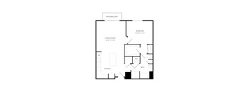 a floor plan of a house with an open floor plan