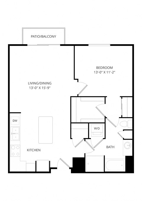 a floor plan of a house with an open floor plan
