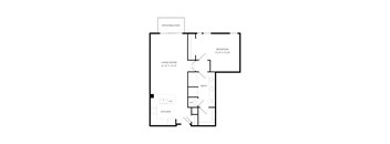 a floor plan of a house with an open floor plan