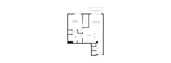 a floor plan of a house with an open floor plan
